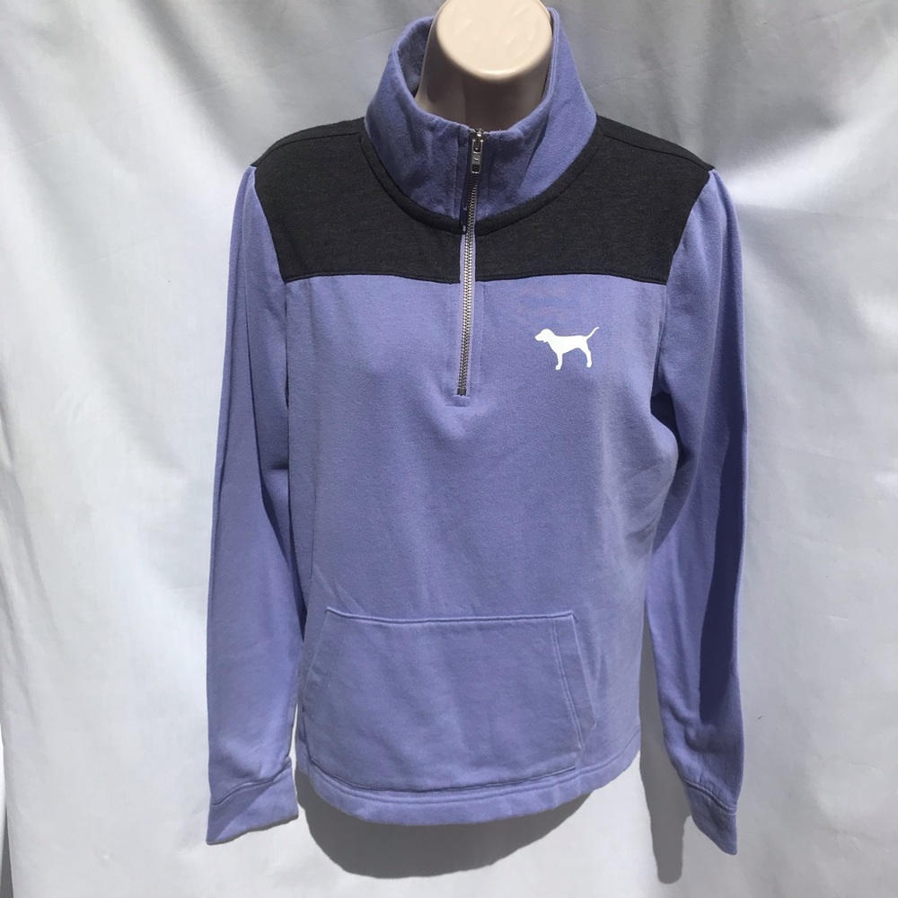 PINK Victoria’s Secret Lavender Quarter Zip XS